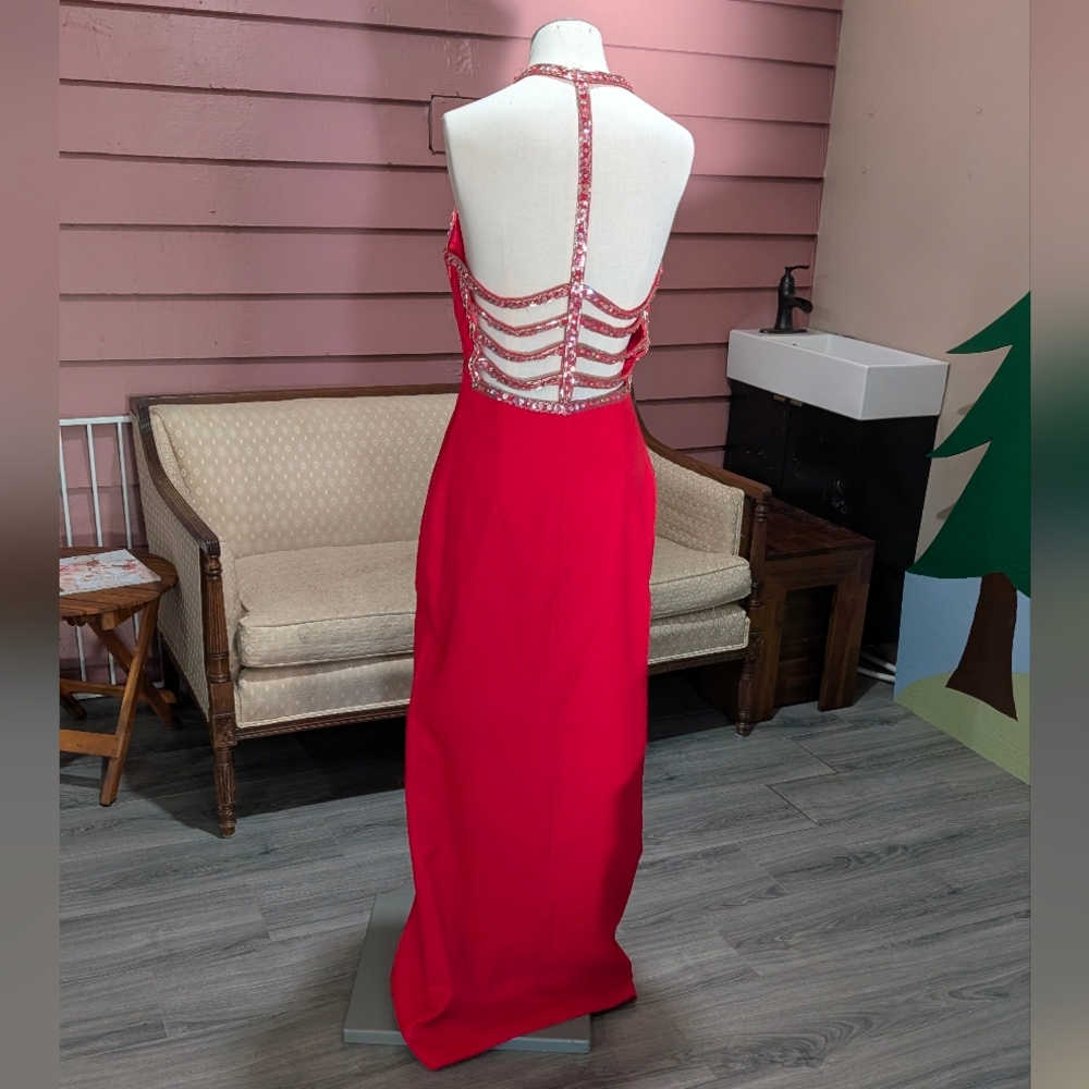 Vintage Y2K Red Pageant Dress - Picture 2 of 5